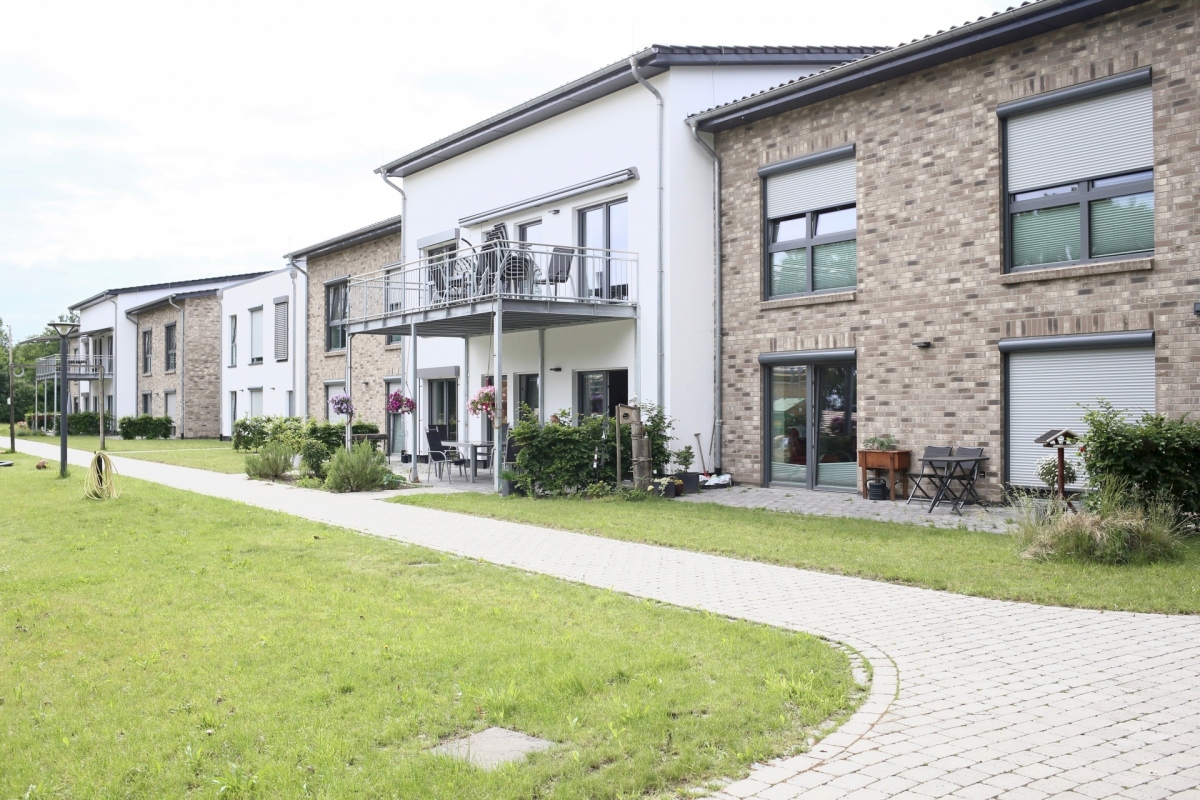 Ein modernes Wohngebäude. 